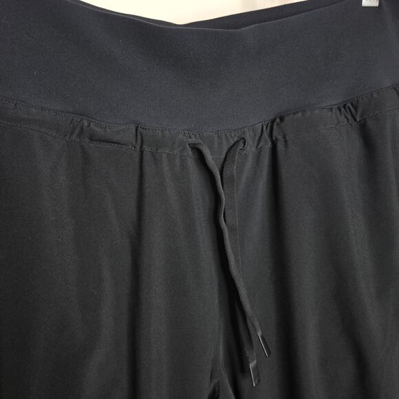 ATHLETA Black Ruched Jogger Pants Fully Lined Size 8 - Picture 3 of 7